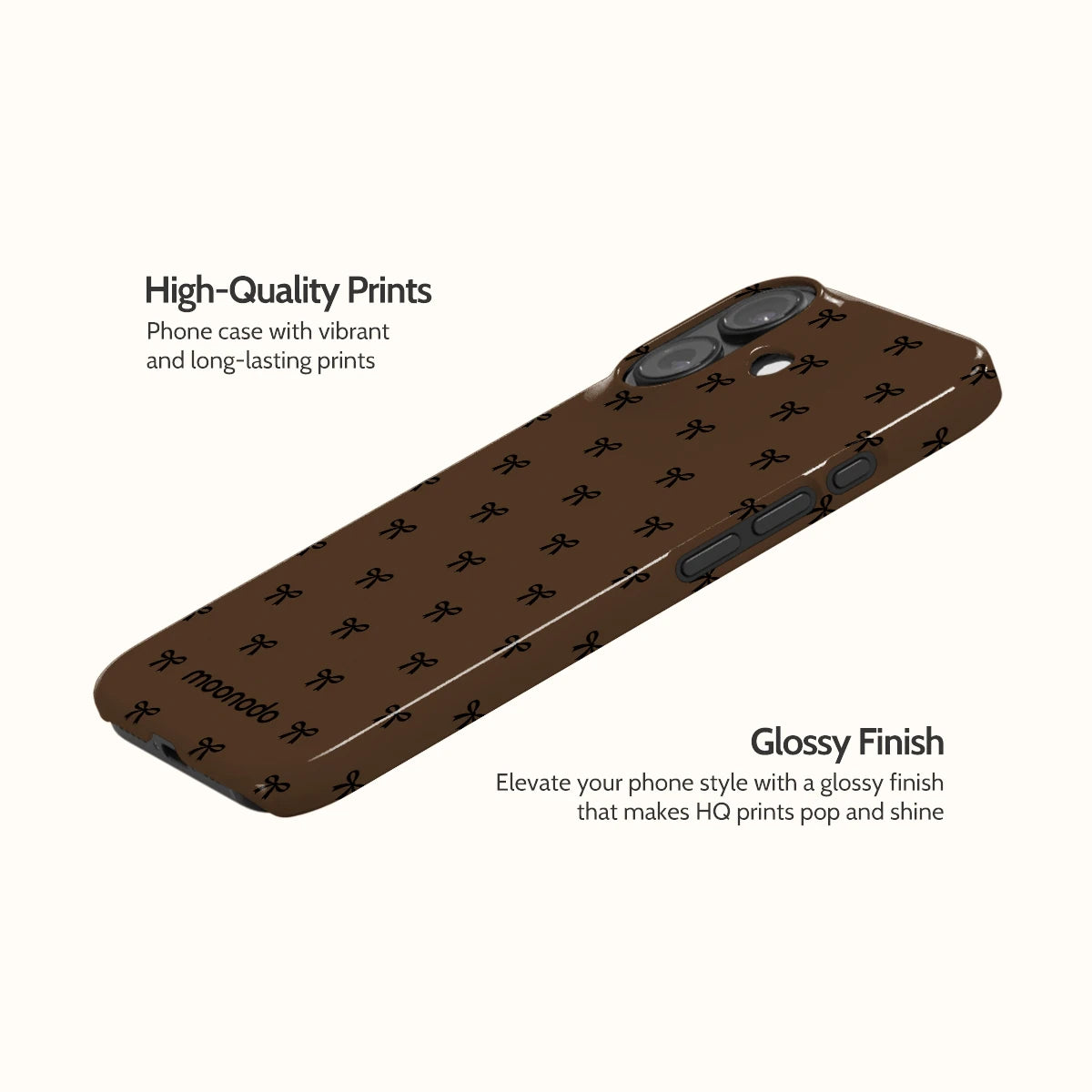 Espresso Bows - iPhone 16 Case