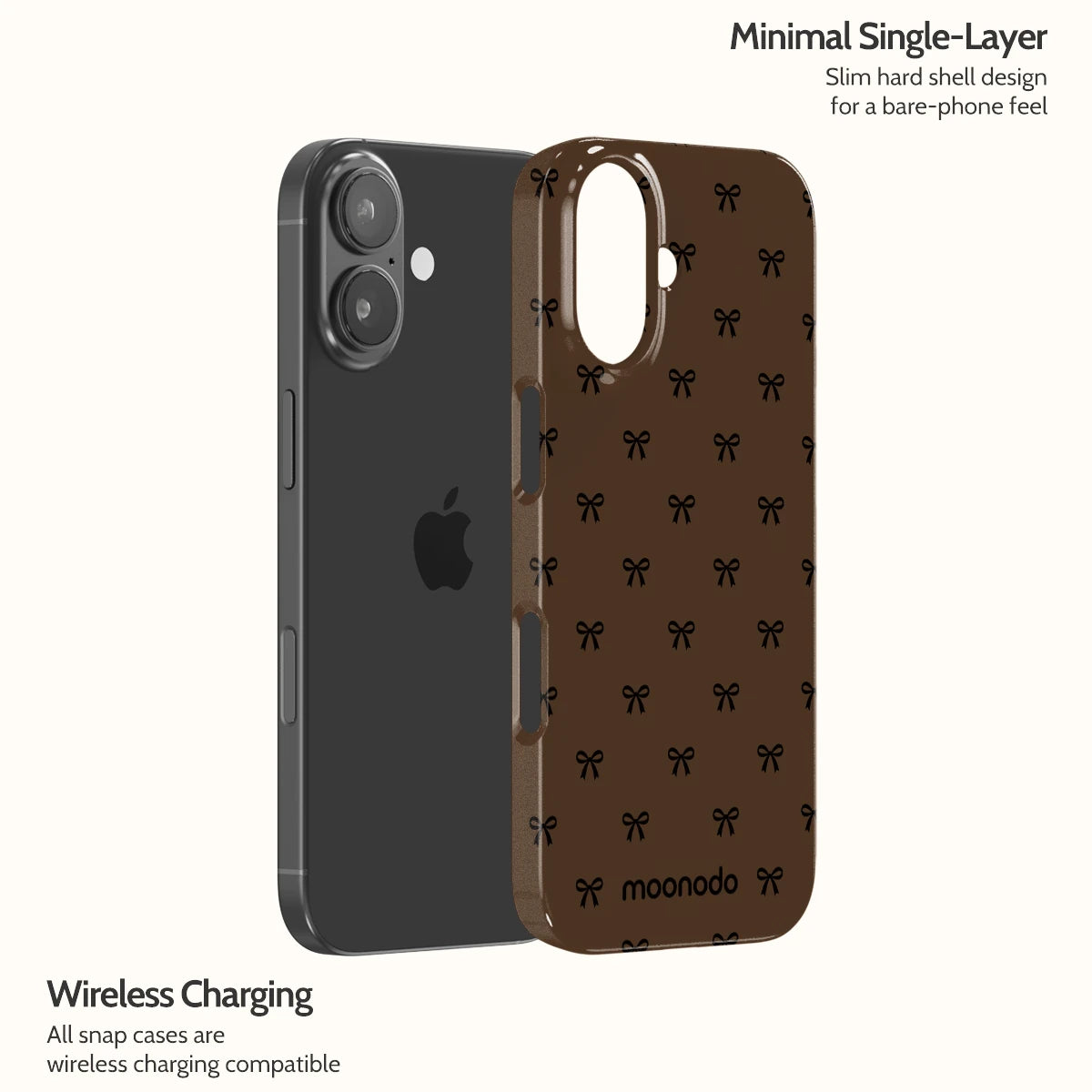 Espresso Bows - iPhone 17 Case