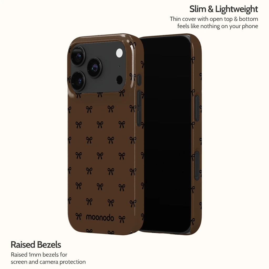 Espresso Bows - iPhone 18 Pro Case