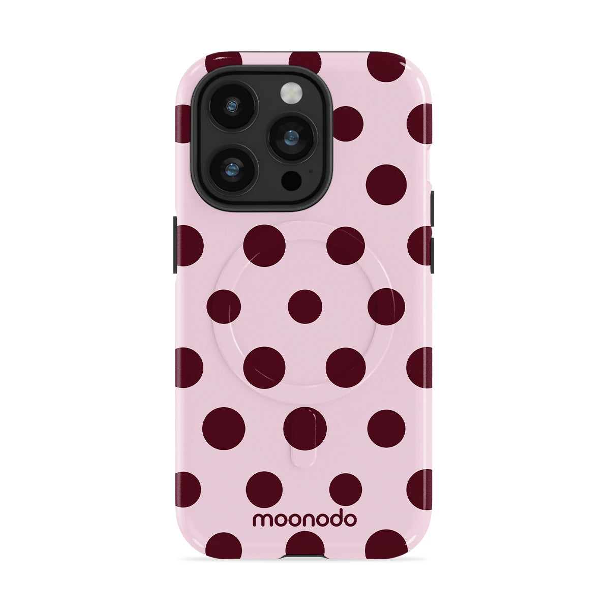 Plum Polka - iPhone 14 Pro Case