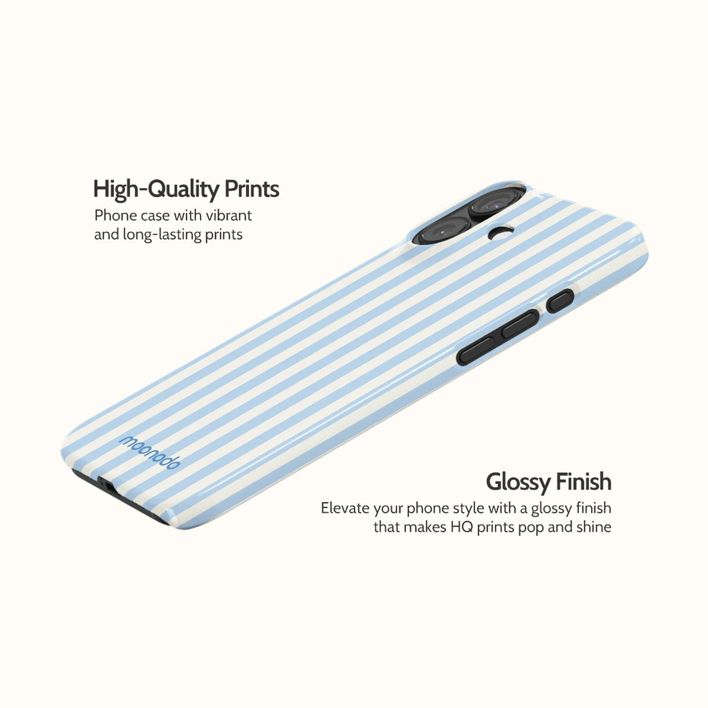 Bluebell Stripe - iPhone 16 Plus Case