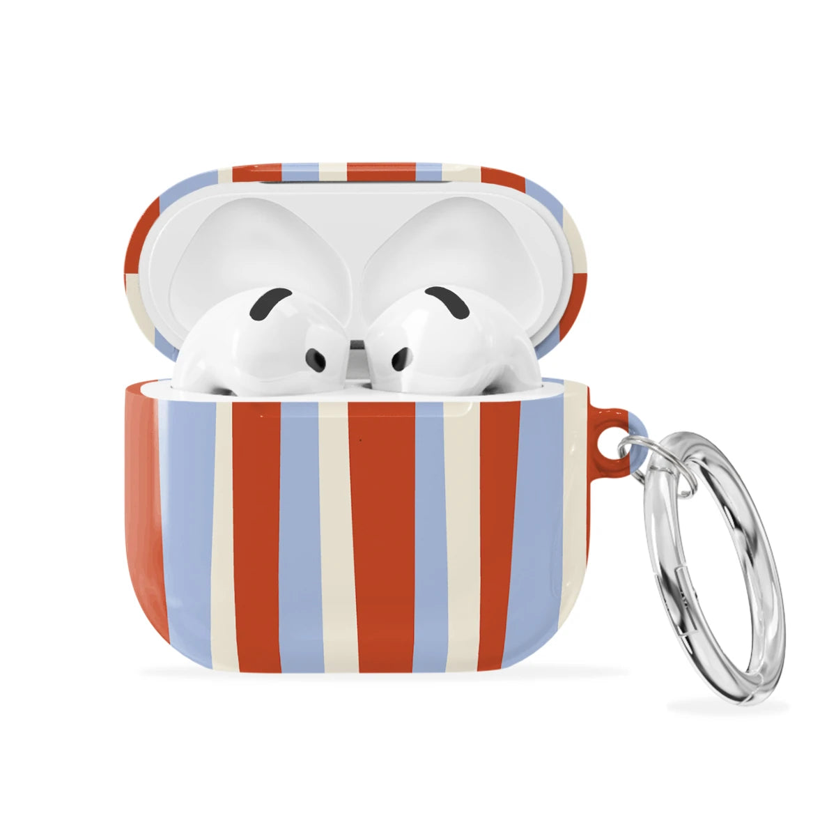 Poppy Stripe - AirPods 4 Case