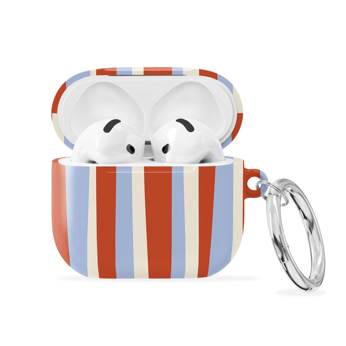 Poppy Stripe - AirPods 4 Case