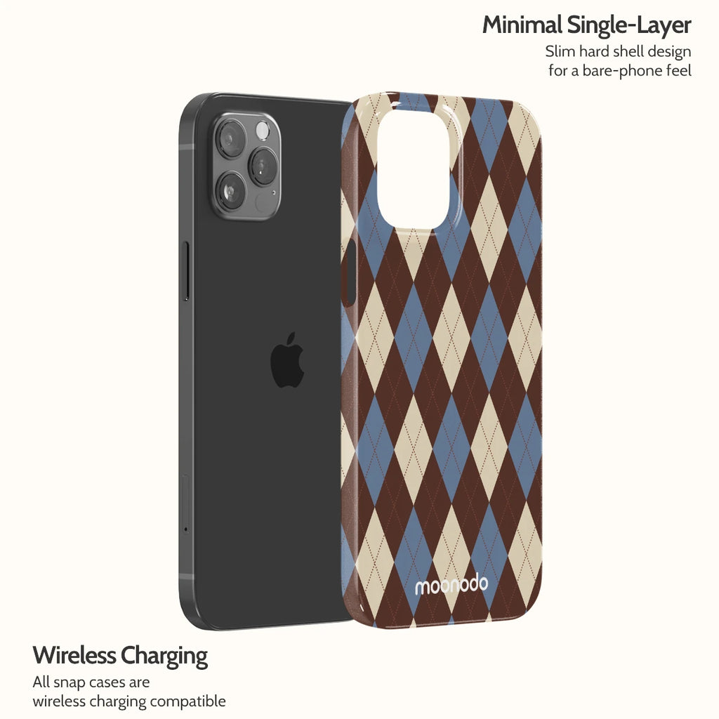 Denim Argyle - iPhone 12 Pro Max Case