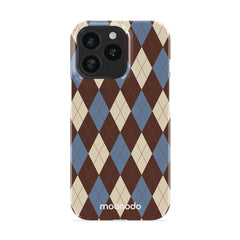 Denim Argyle - iPhone 13 Pro Case