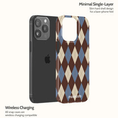Denim Argyle - iPhone 13 Pro Case