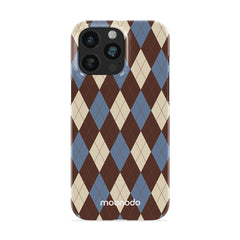 Denim Argyle - iPhone 15 Pro Max Case