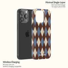 Denim Argyle - iPhone 15 Pro Max Case