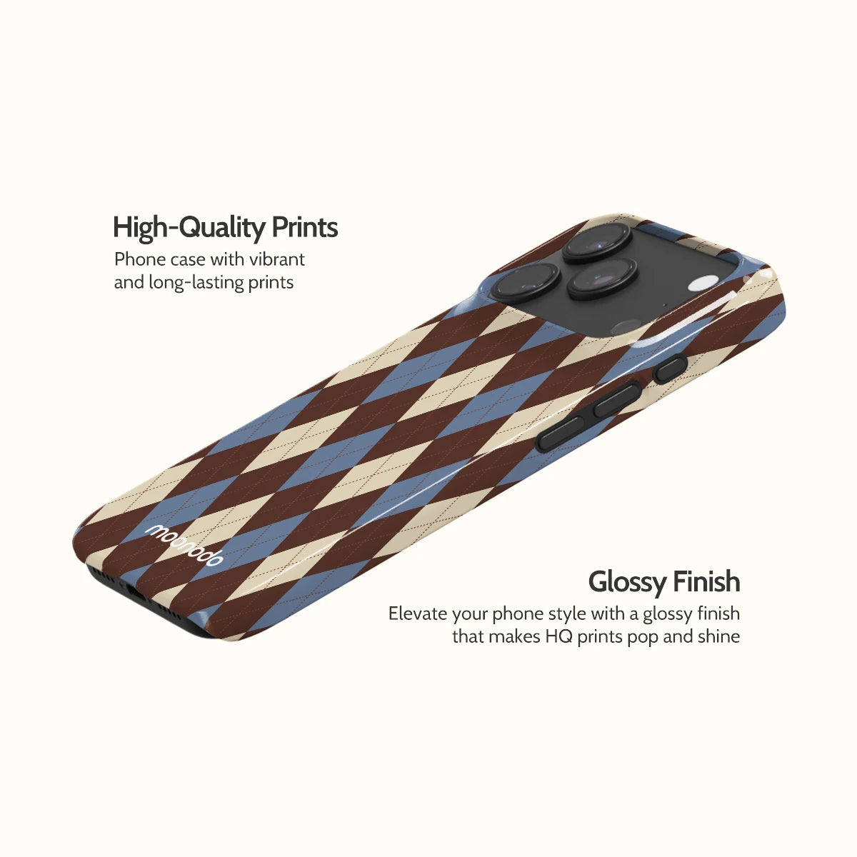 Denim Argyle - iPhone 17 Pro Case