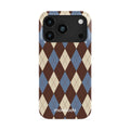 Denim Argyle - iPhone 18 Pro Case