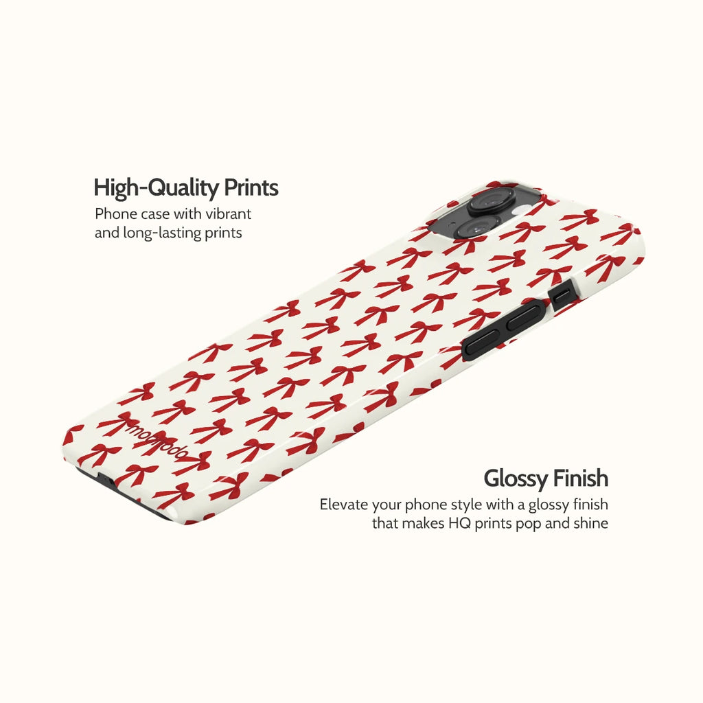 Ruby Ribbons - iPhone 14 Plus Case