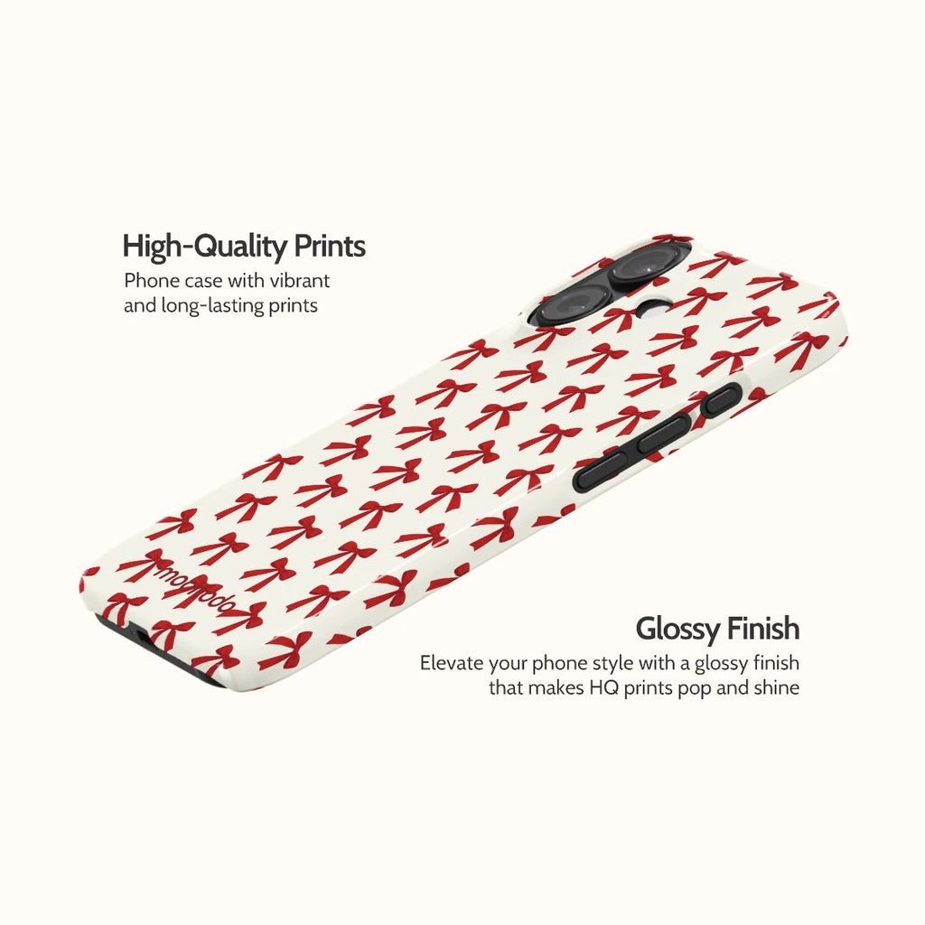 Ruby Ribbons - iPhone 16 Case