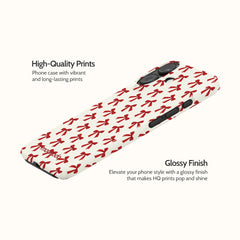 Ruby Ribbons - iPhone 16 Case