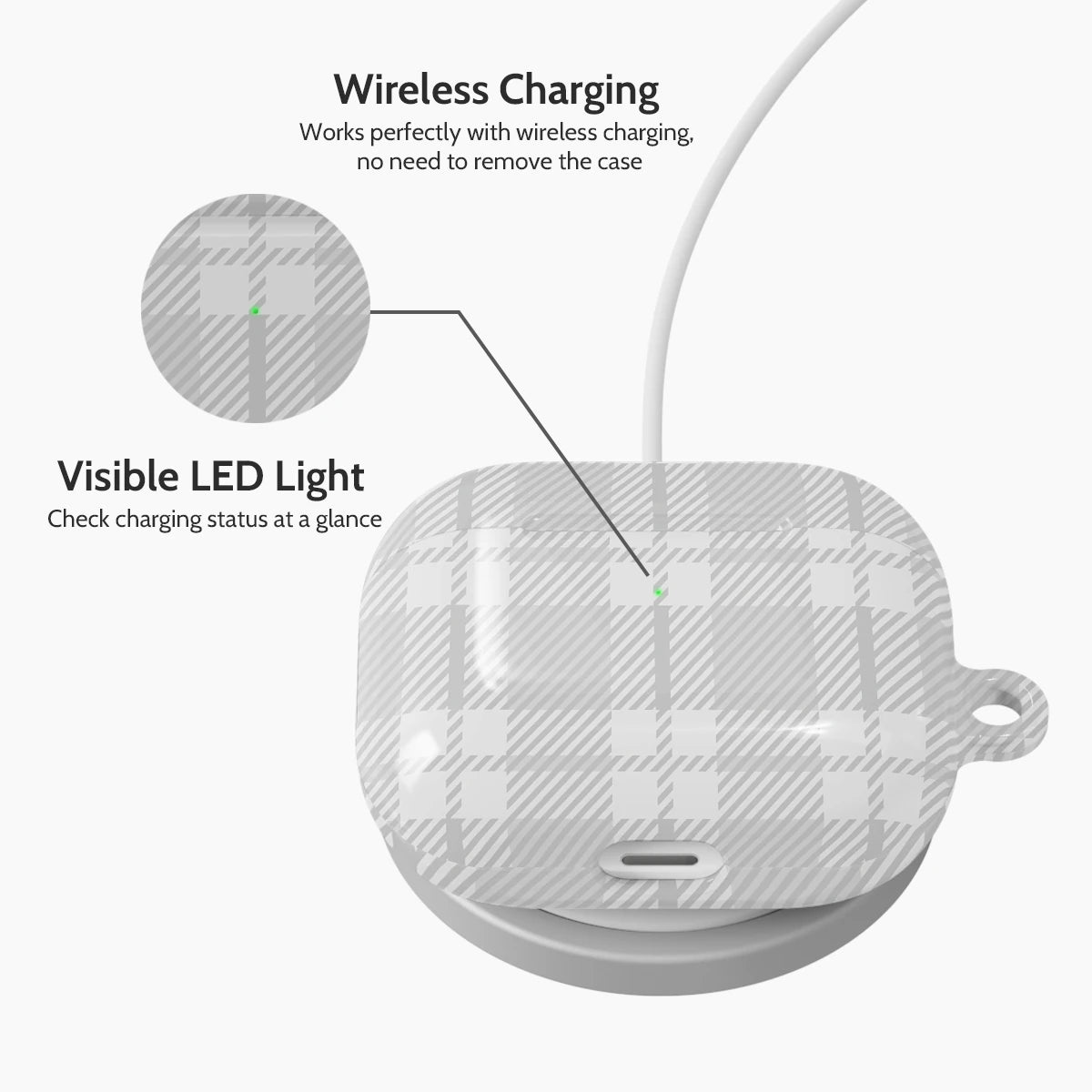 Mist Plaid - AirPods 3 Case