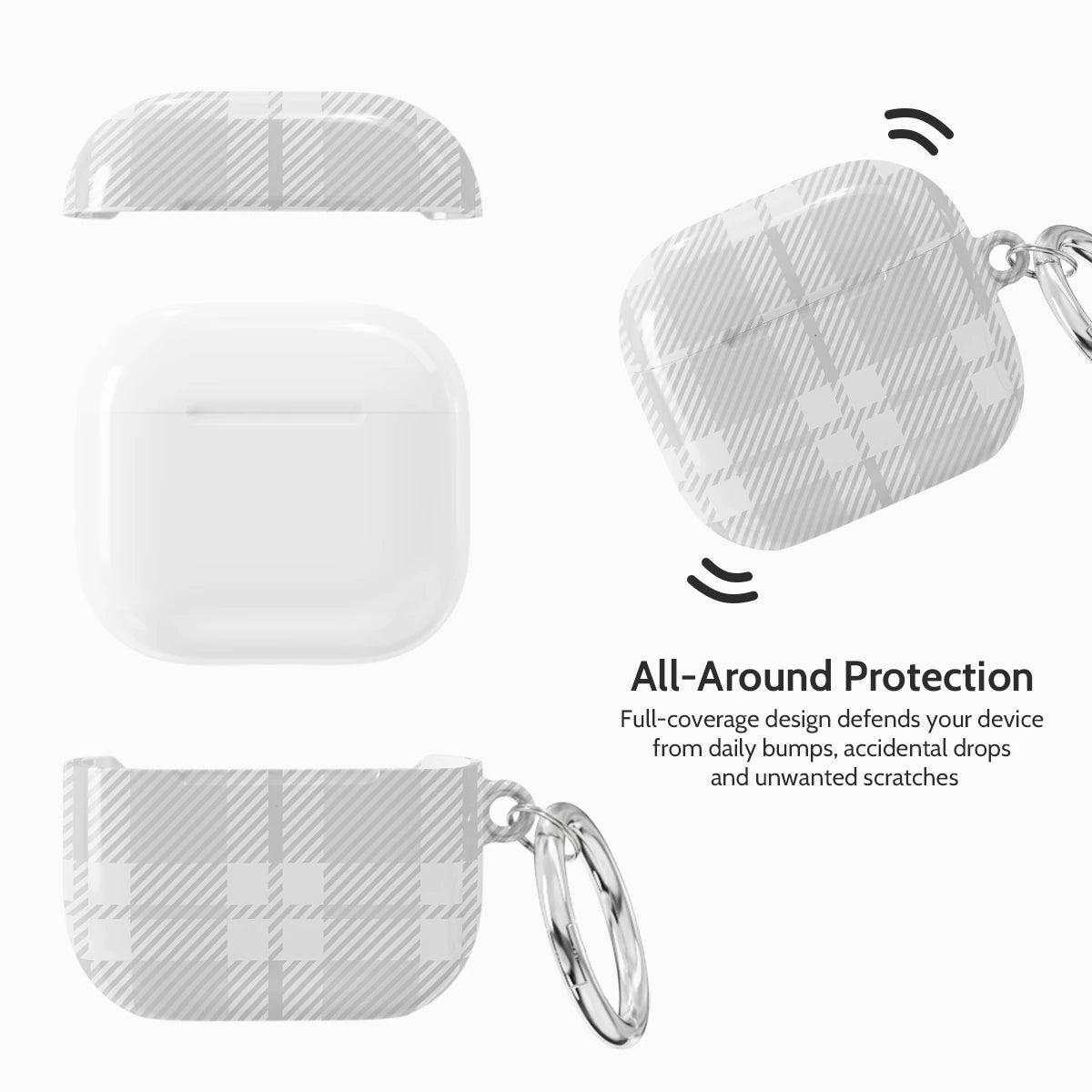Mist Plaid - AirPods 4 Case