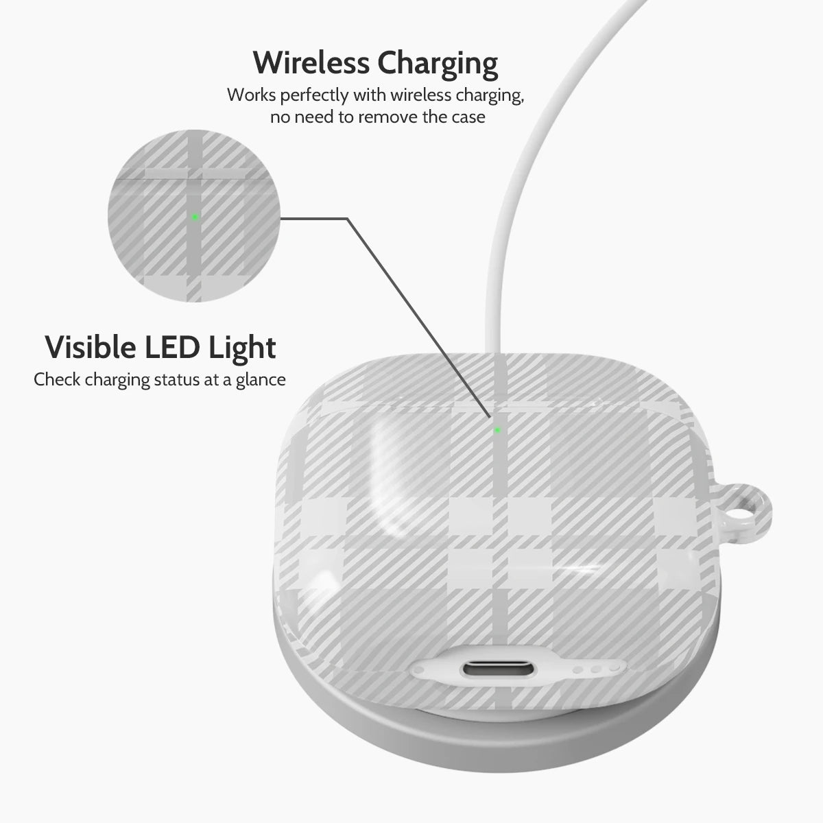 Mist Plaid - AirPods 4 Case