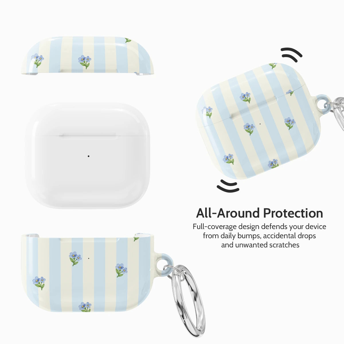 Bluebell Stripes - AirPods 3 Case