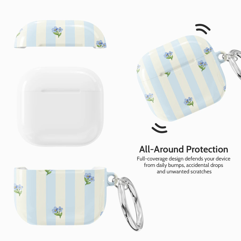 Bluebell Stripes - AirPods 4 Case