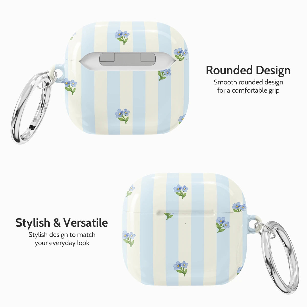Bluebell Stripes - AirPods 4 Case
