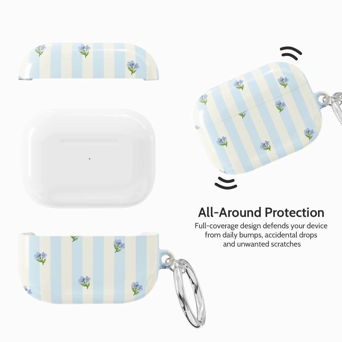 Bluebell Stripes - AirPods Pro 1 Case
