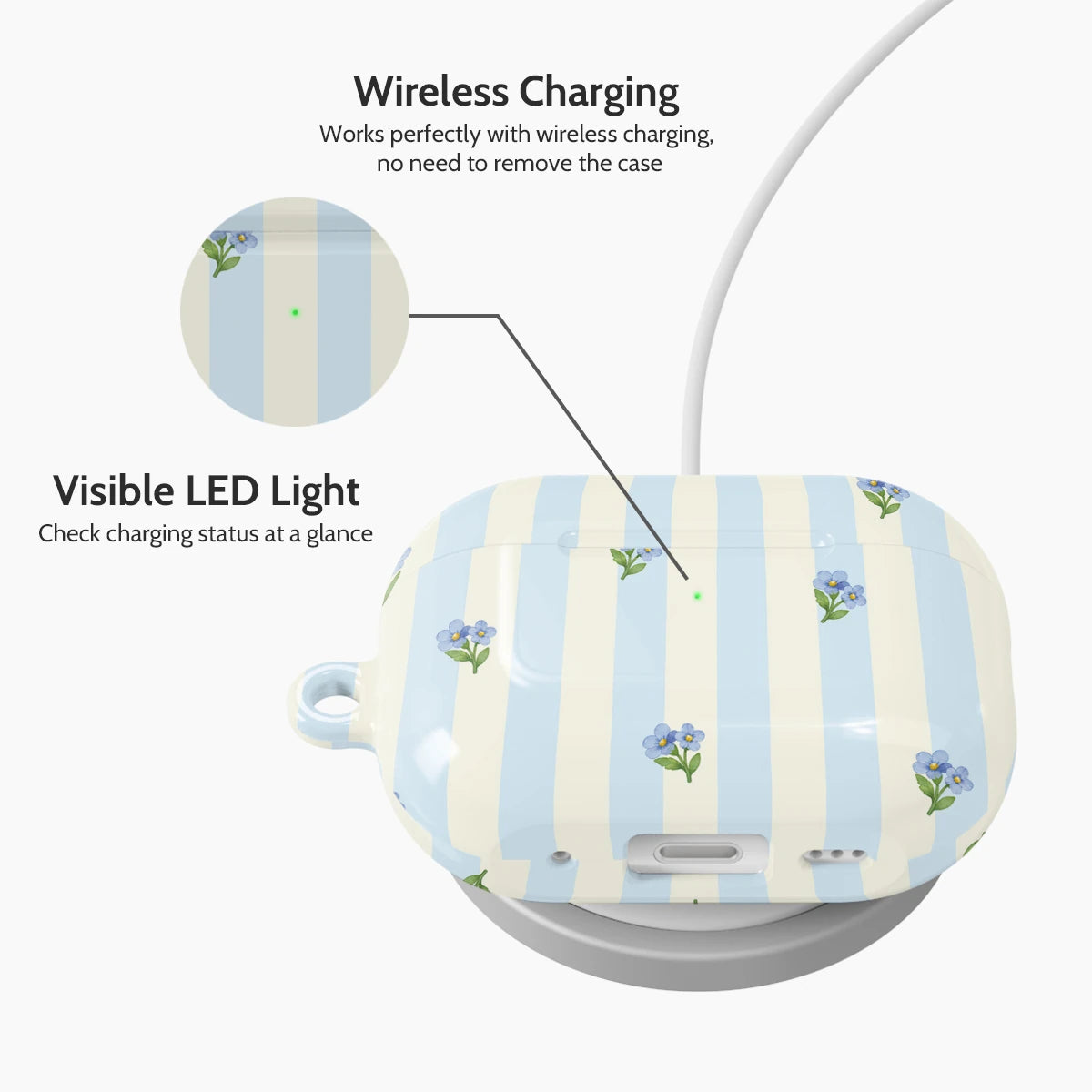 Bluebell Stripes - AirPods Pro 2 Case