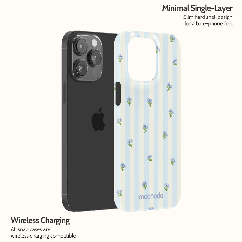 Bluebell Stripes - iPhone 14 Pro Max Case