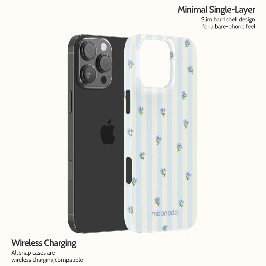 Bluebell Stripes - iPhone 16 Pro Max Case
