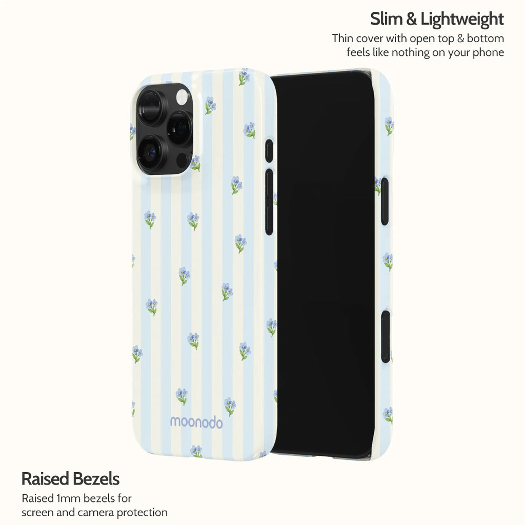 Bluebell Stripes - iPhone 16 Pro Max Case