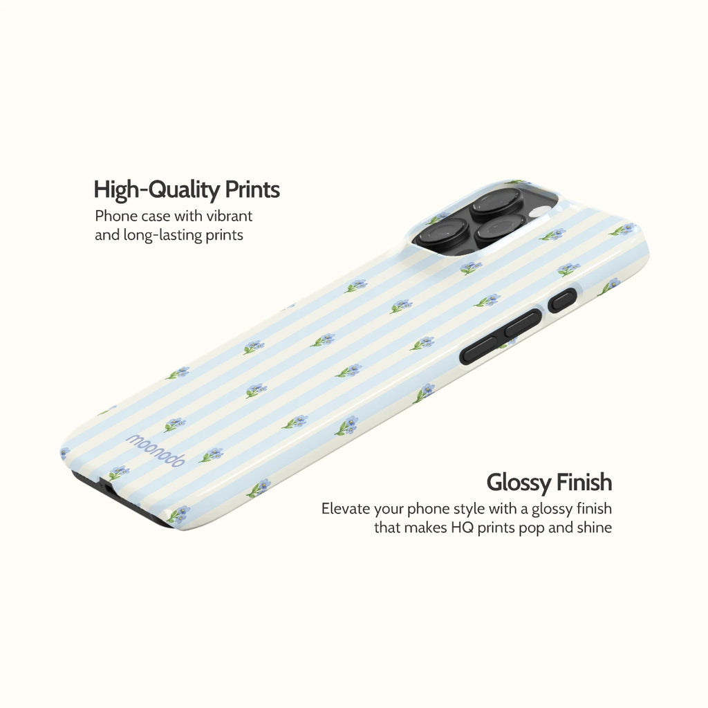 Bluebell Stripes - iPhone 16 Pro Max Case