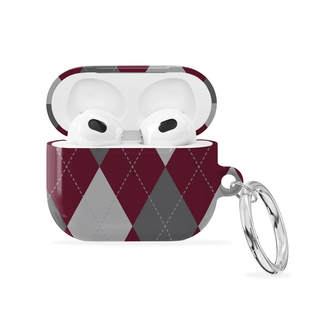 Merlot Argyle - AirPods 3 Case