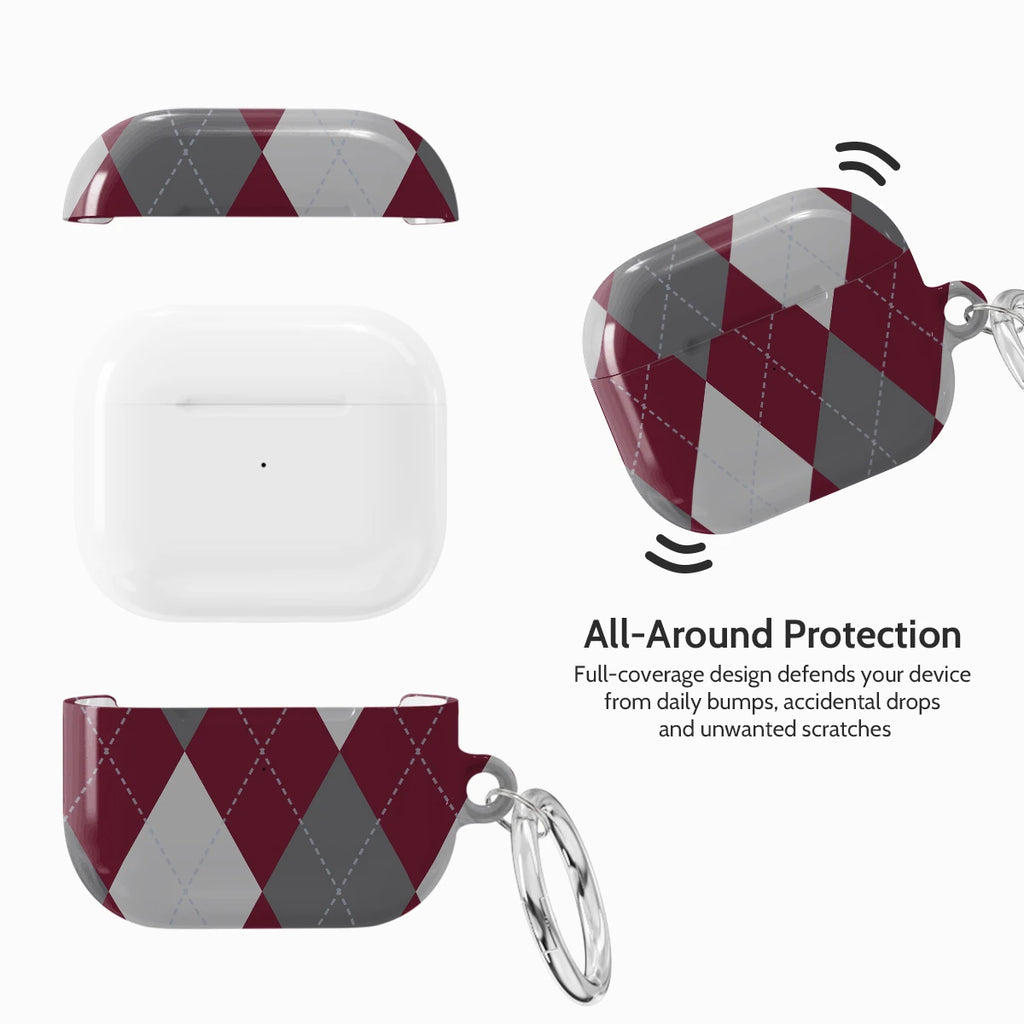 Merlot Argyle - AirPods 3 Case