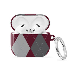 Merlot Argyle - AirPods 4 Case