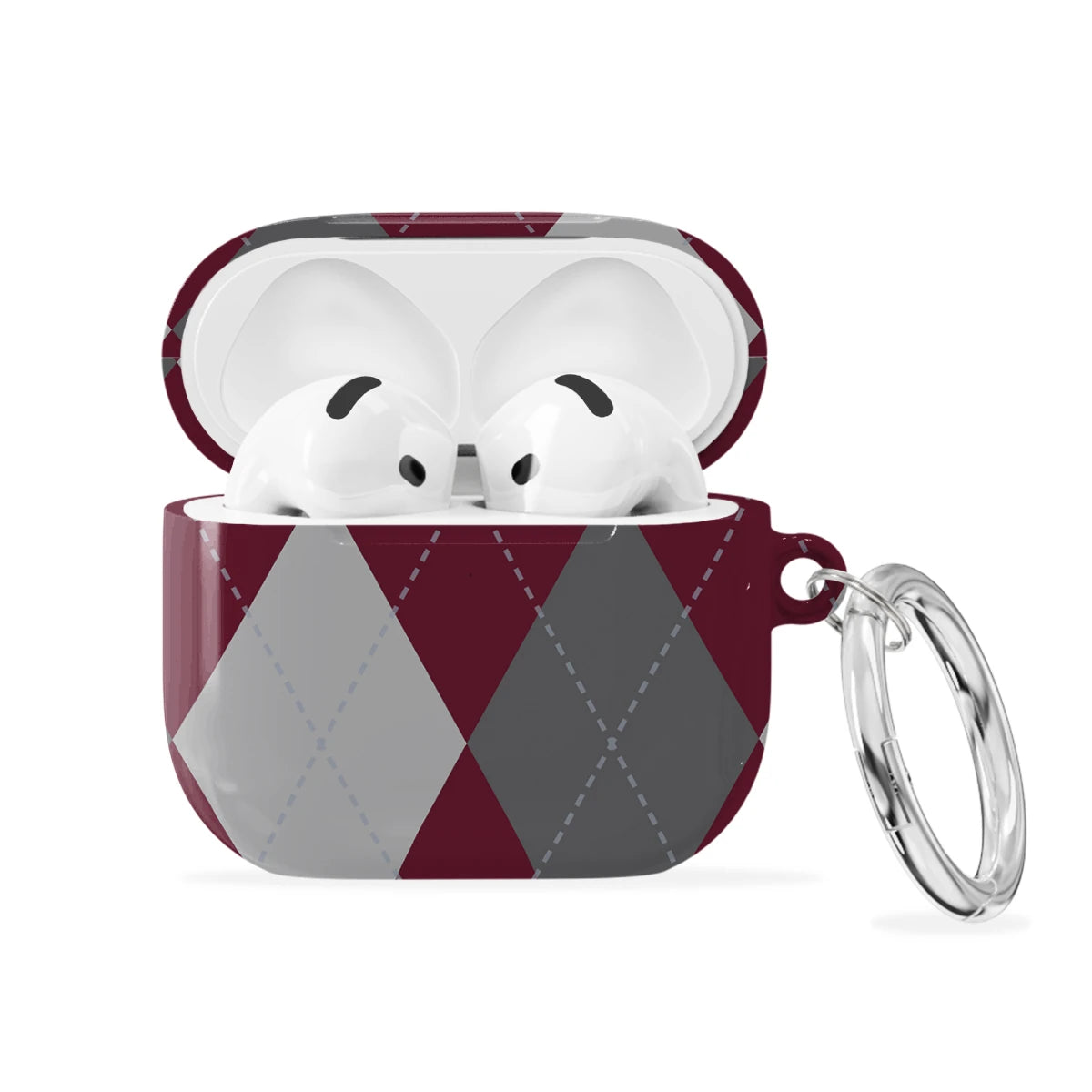 Merlot Argyle - AirPods 4 Case