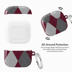 Merlot Argyle - AirPods 4 Case