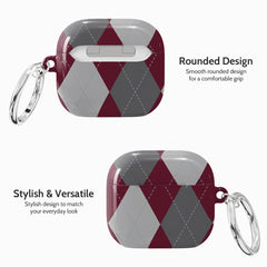 Merlot Argyle - AirPods 4 Case