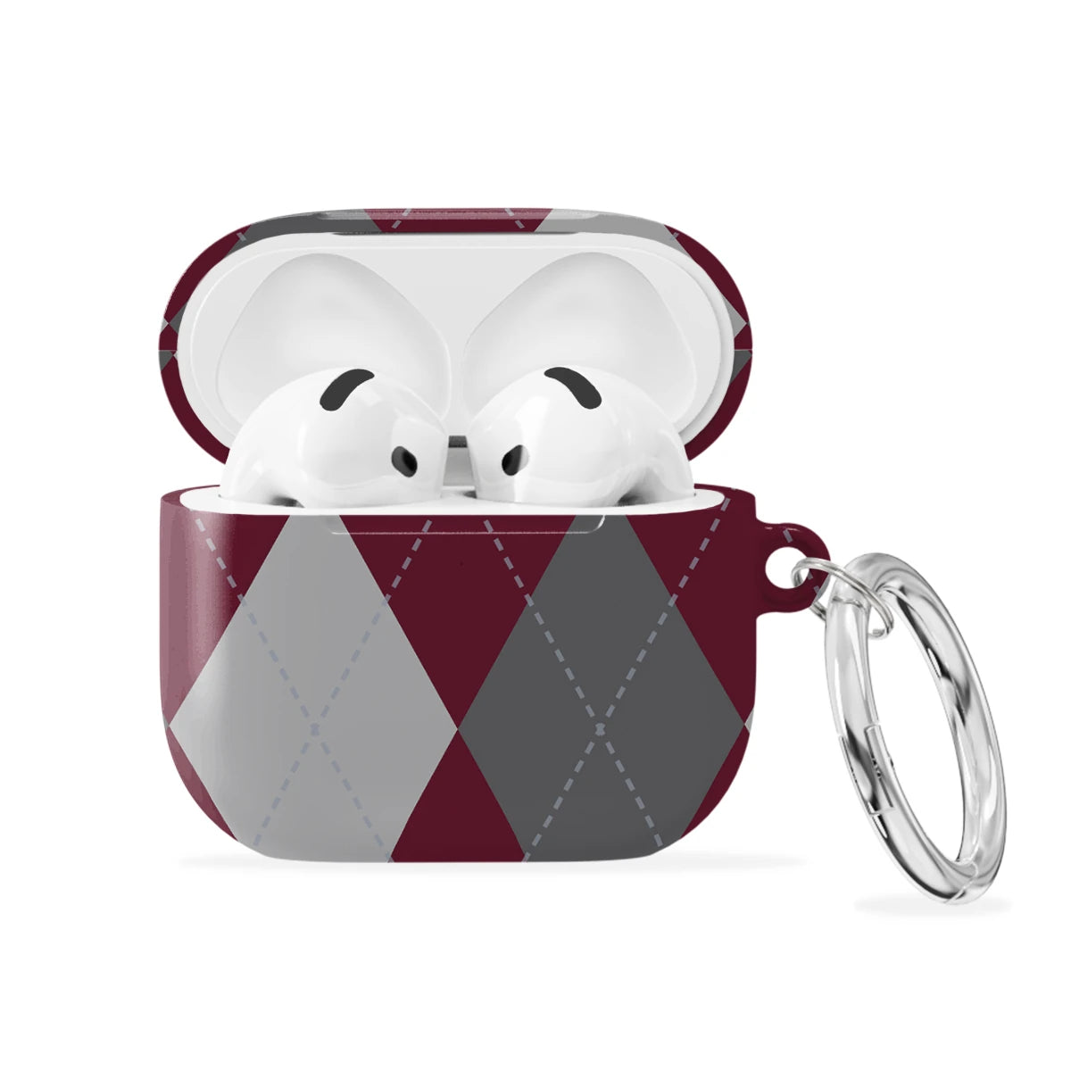 Merlot Argyle - AirPods 4 Case