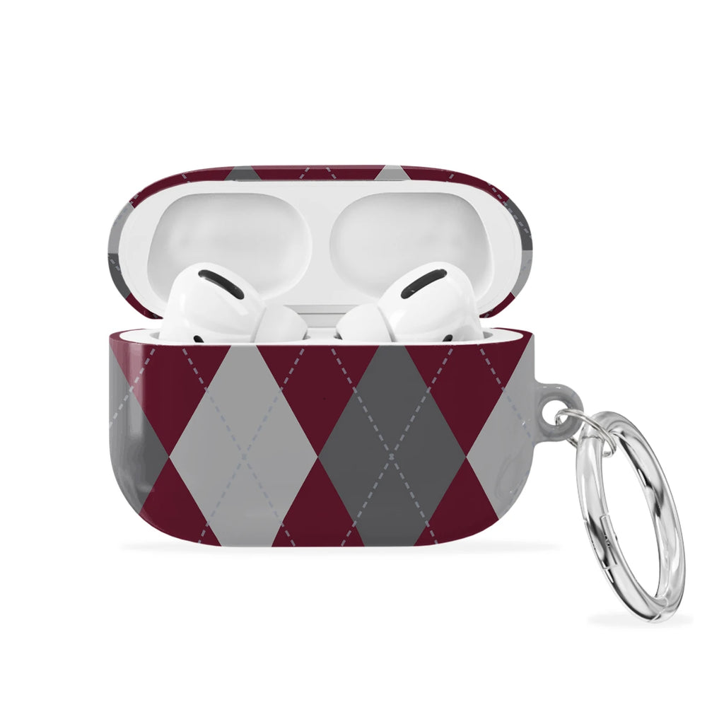 Merlot Argyle - AirPods Pro 1 Case