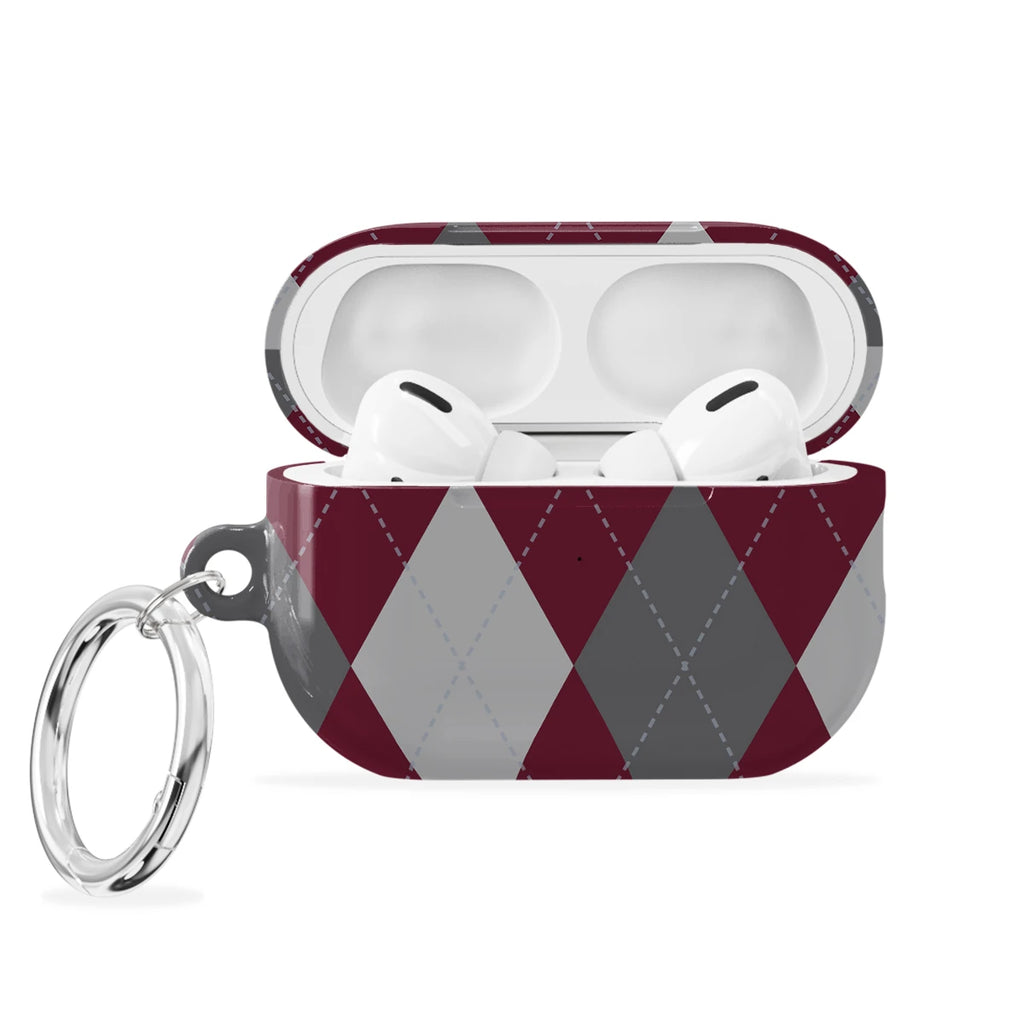 Merlot Argyle - AirPods Pro 2 Case