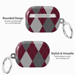 Merlot Argyle - AirPods Pro 2 Case