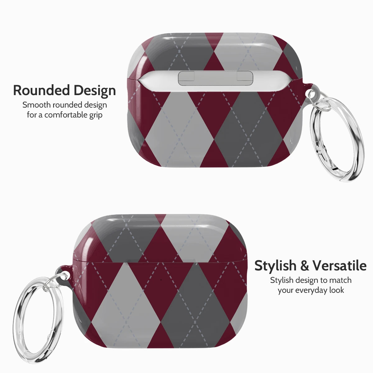 Merlot Argyle - AirPods Pro 3 Case