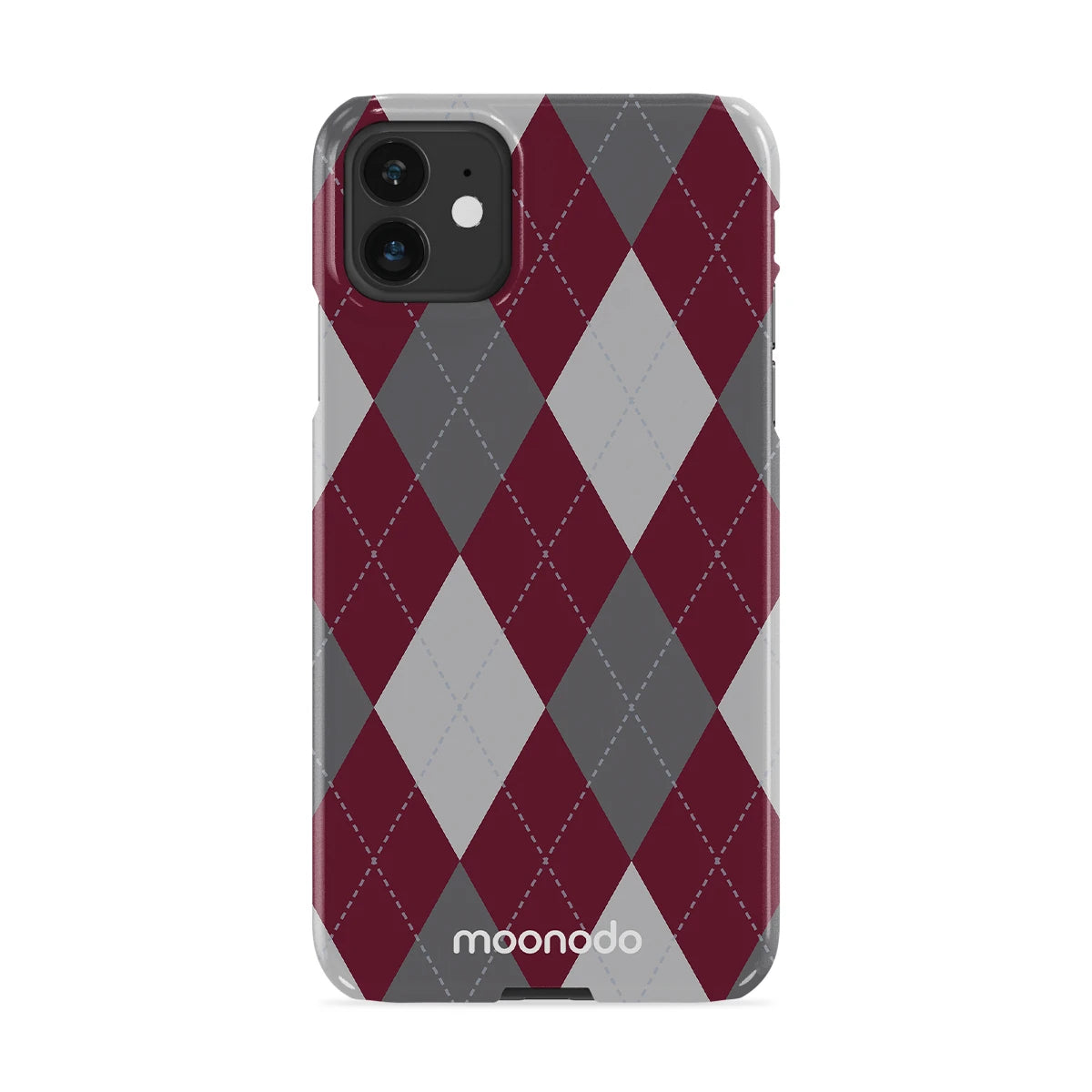 Merlot Argyle - iPhone 11 Case