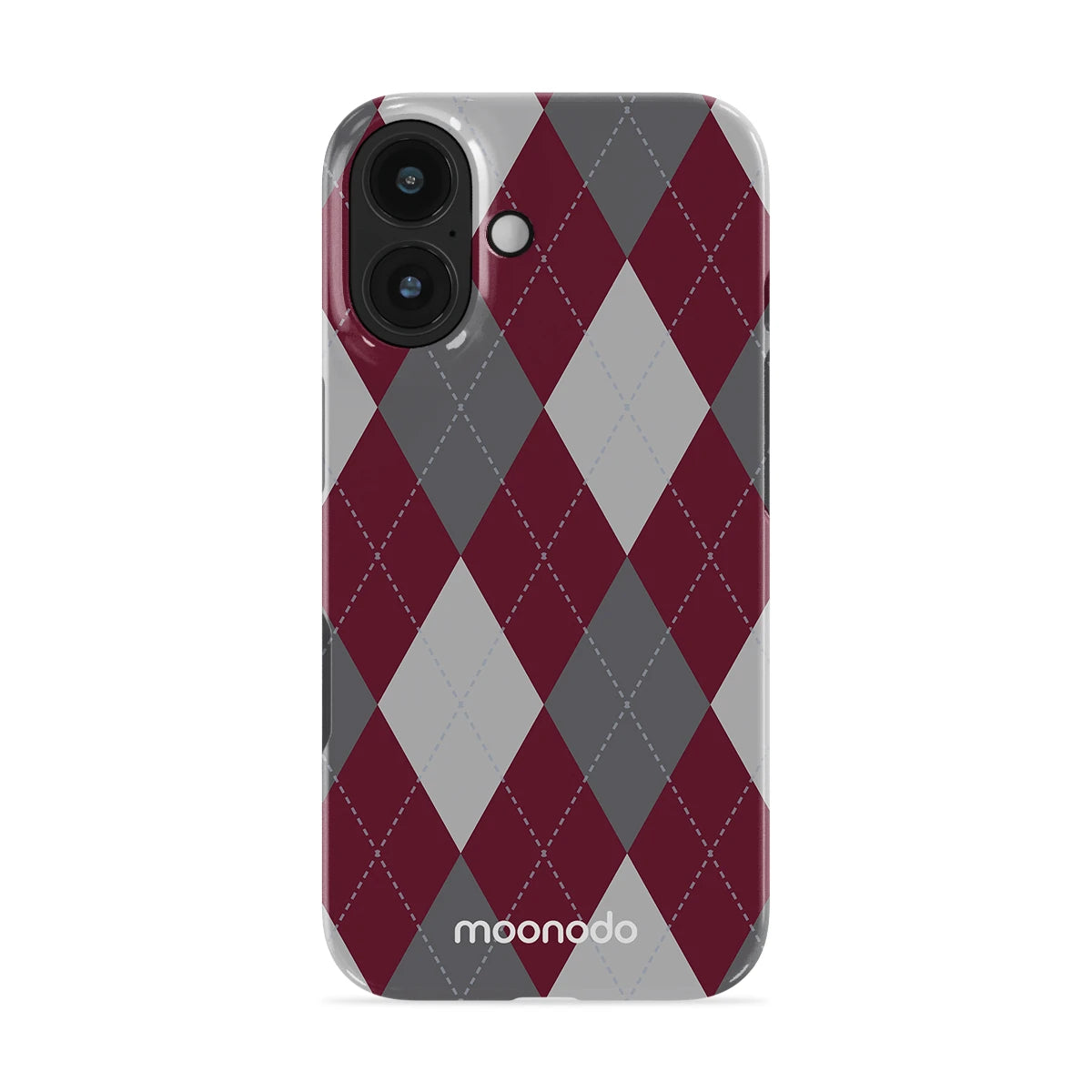 Merlot Argyle - iPhone 16 Case