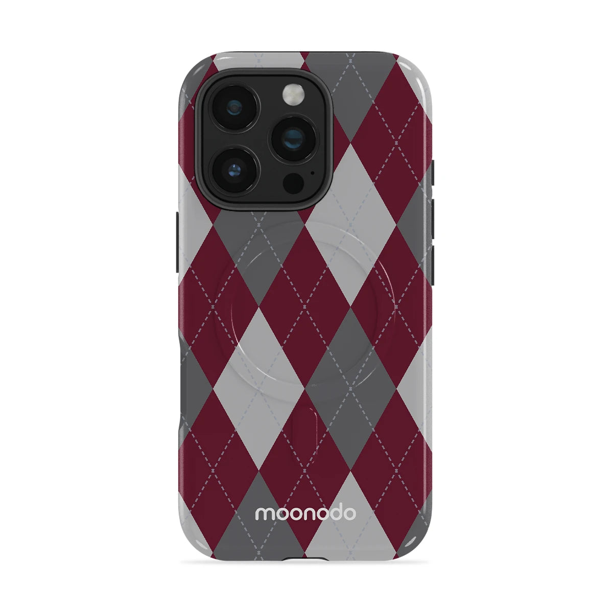 Merlot Argyle - iPhone 16 Pro Case