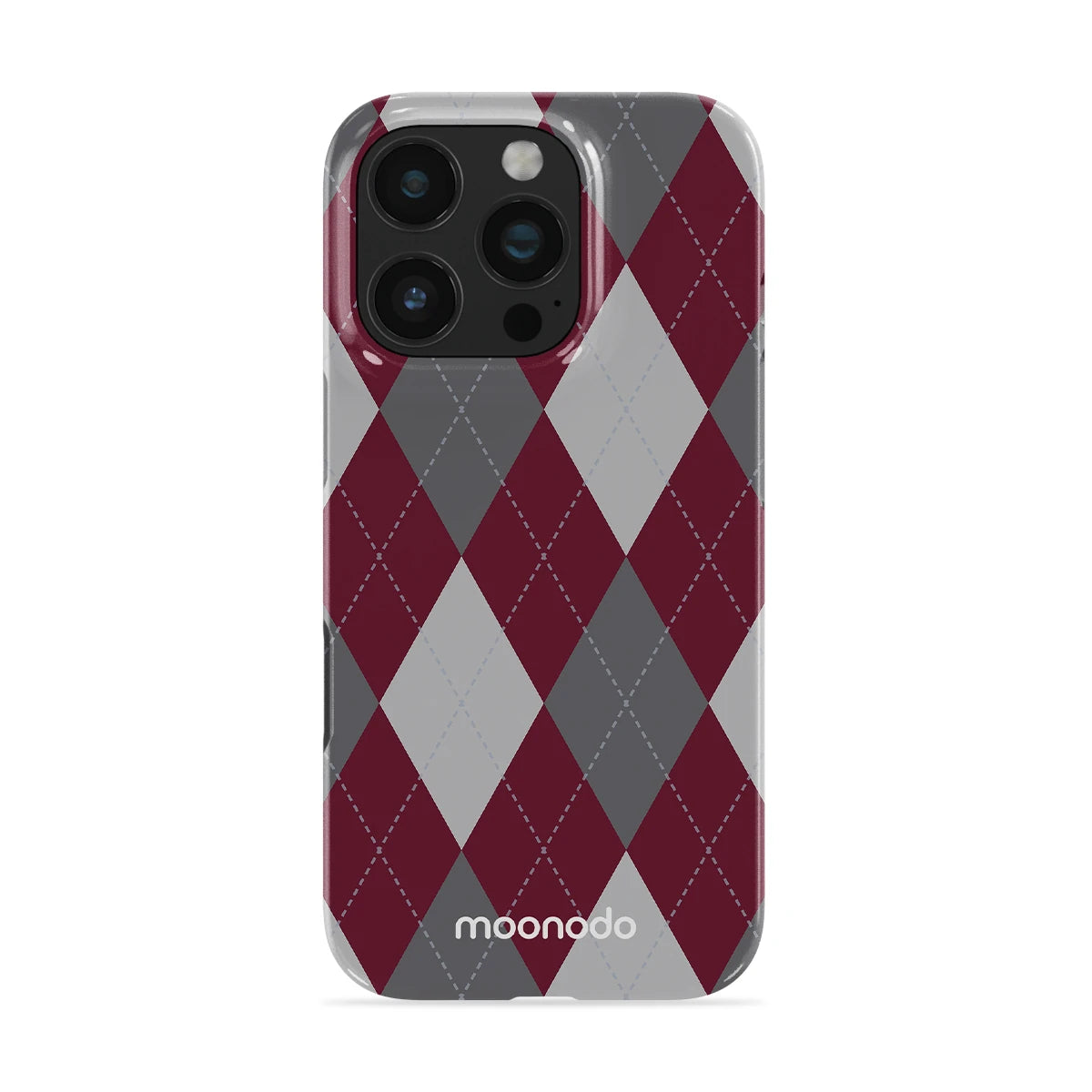 Merlot Argyle - iPhone 16 Pro Case