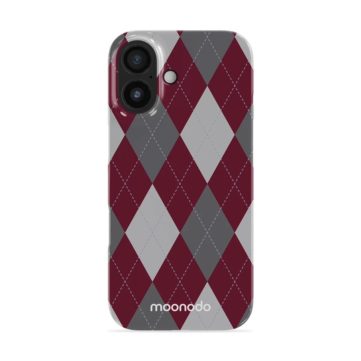 Merlot Argyle - iPhone 17 Case