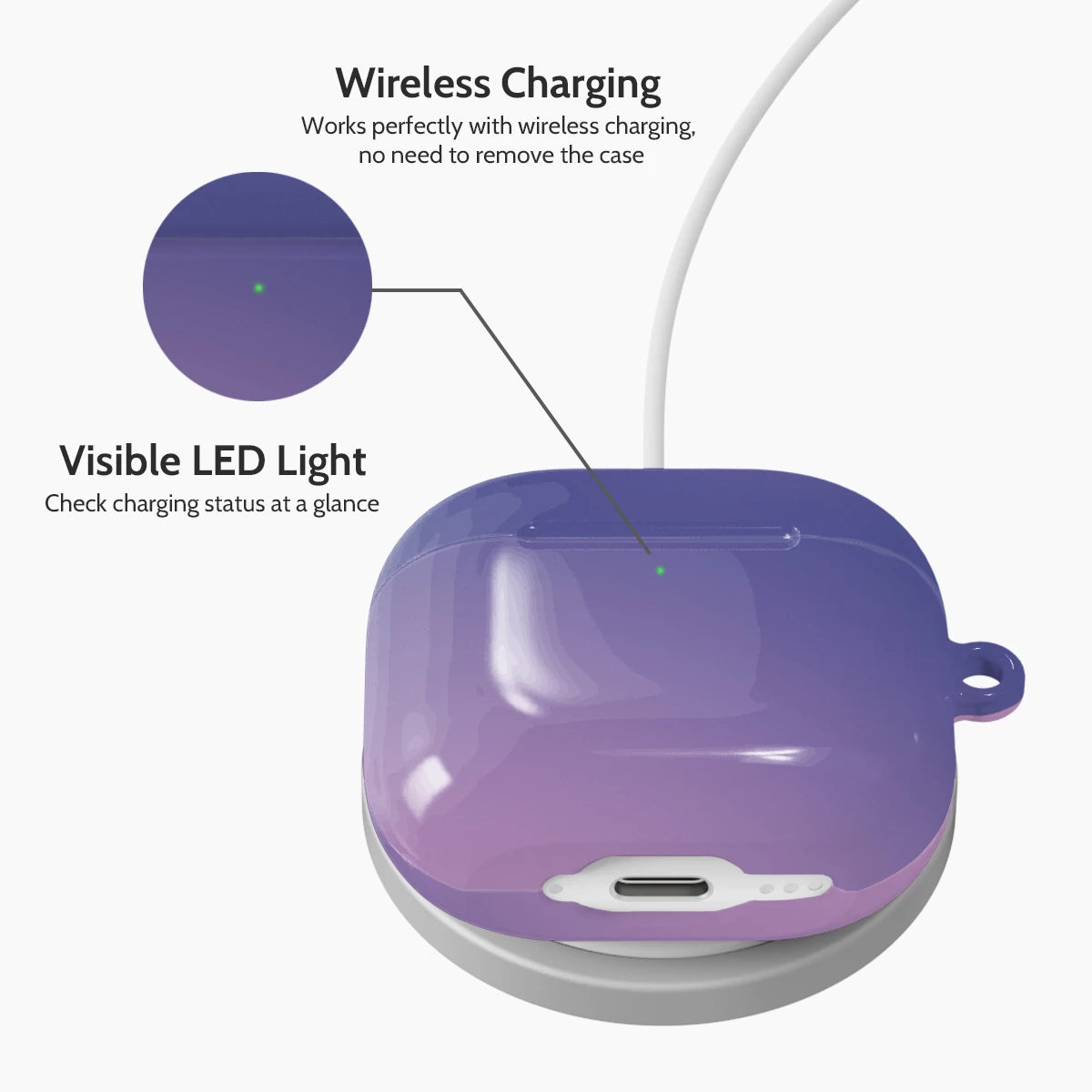 Violet Aura - AirPods 4 Case