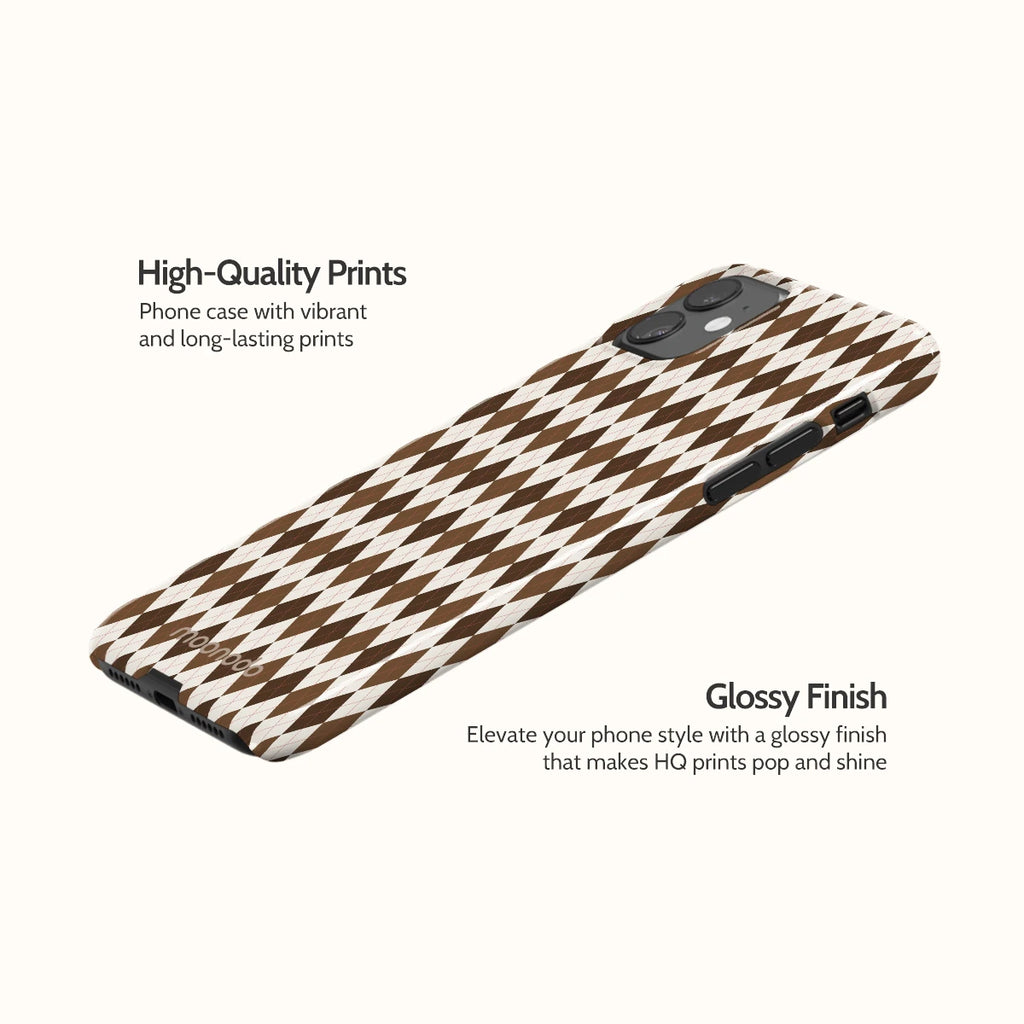 Truffle Argyle - iPhone 11 Case