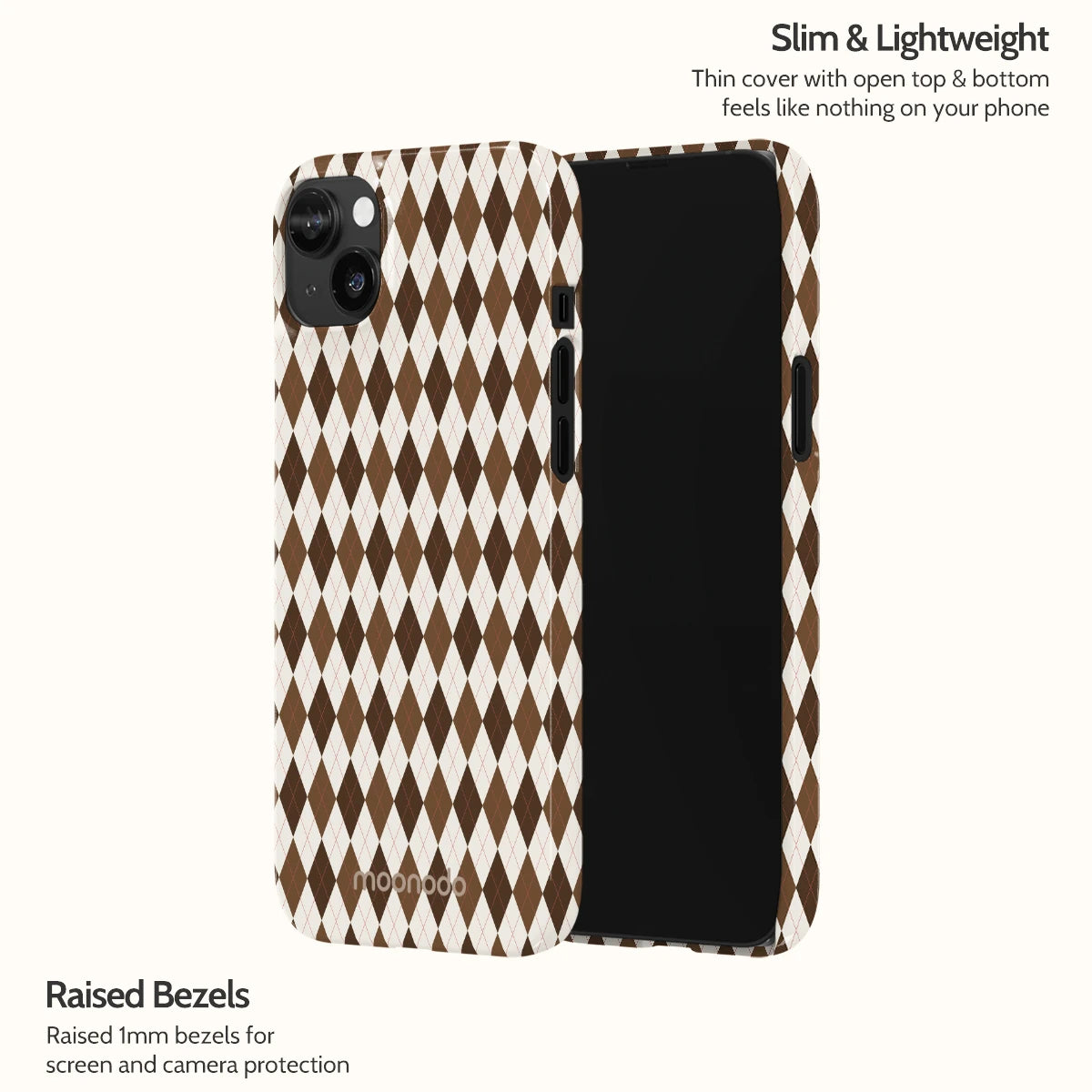 Truffle Argyle - iPhone 14 Plus Case