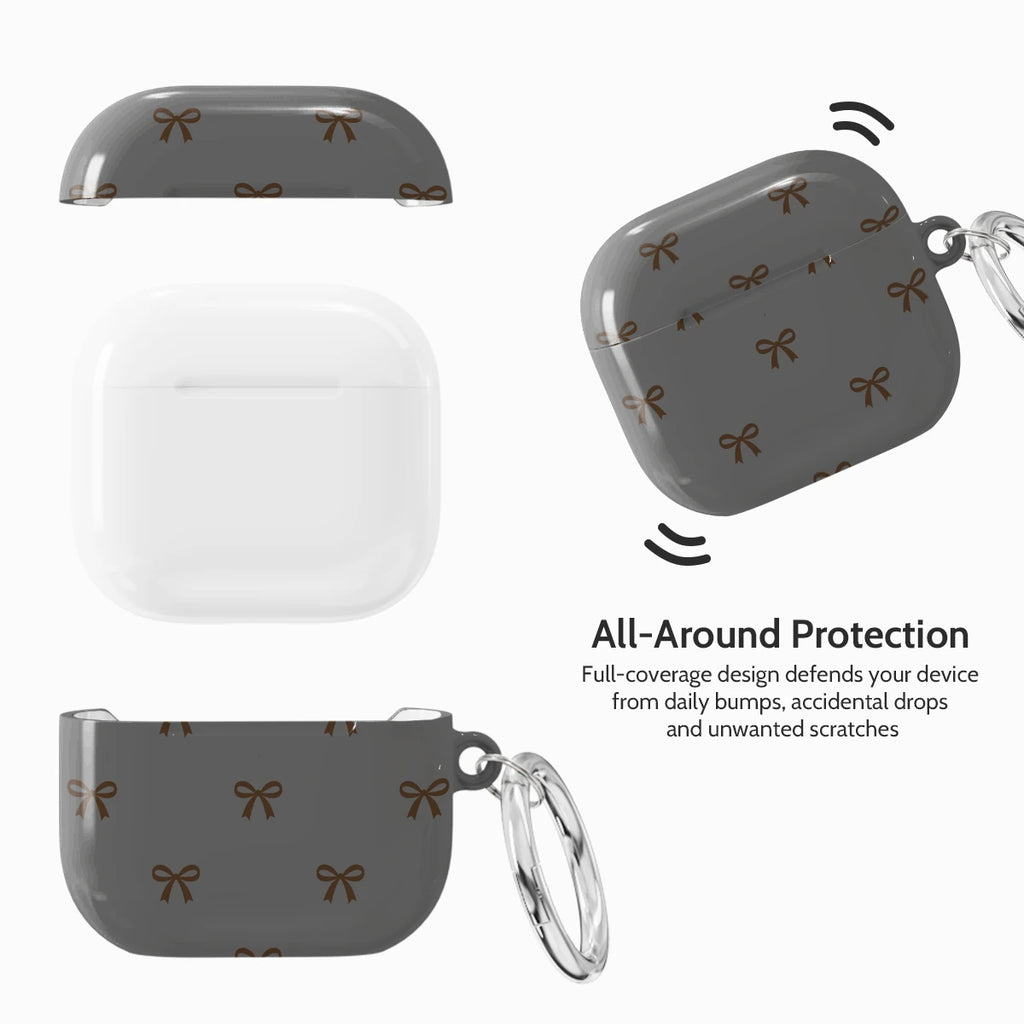Slate Ribbons - AirPods 4 Case