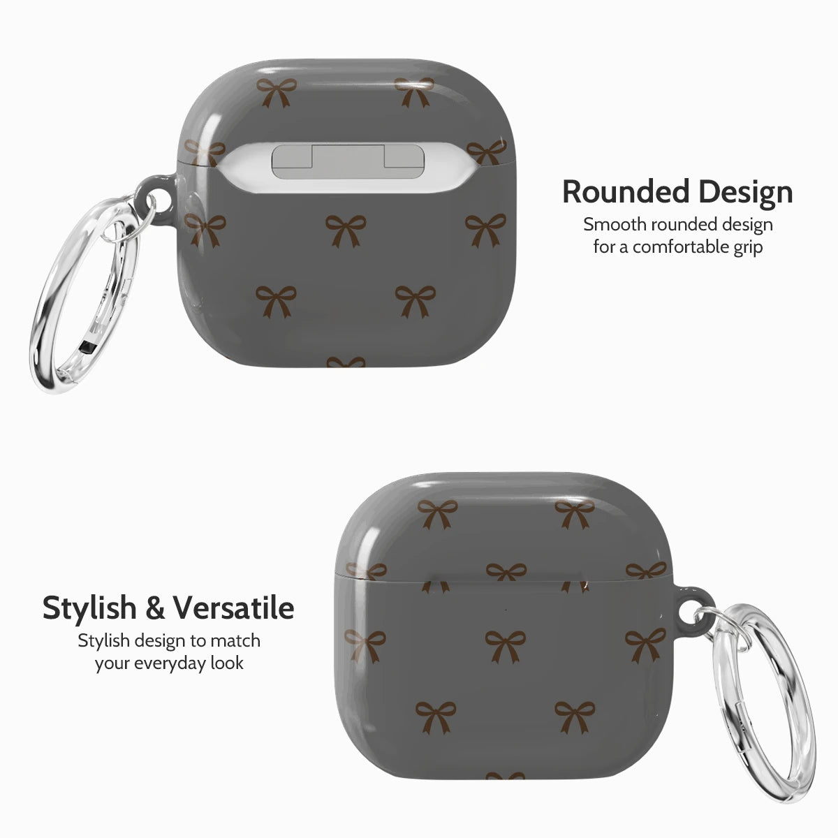Slate Ribbons - AirPods 4 Case